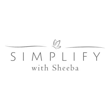 Simplify With Sheeba logo, a Whitby based Professional Organizer